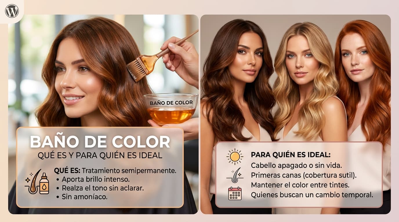 Baño de color qué es y para quién es ideal
